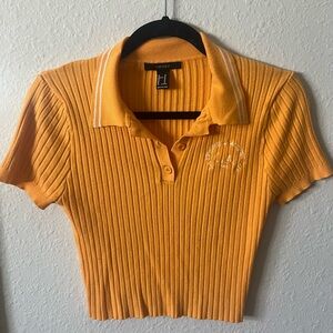 Y2K forever 21 collared crop